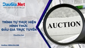 Trình tự thực hiện hình thức đấu giá trực tuyến