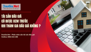 Tài sản đấu giá có được xem trước khi tham gia đấu giá không?