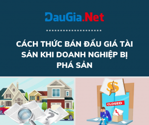 Cách thức bán đấu giá tài sản khi doanh nghiệp bị phá sản