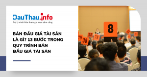 Bán đấu giá tài sản là gì? 13 bước trong quy trình bán đấu giá tài sản