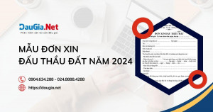 Mẫu đơn xin đấu thầu đất năm 2024