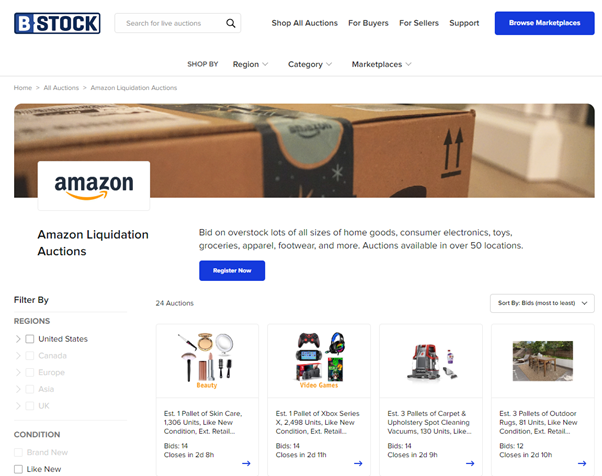 Amazon Liquidation Auctions