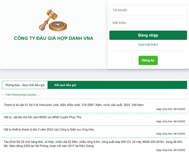 Giao diện website