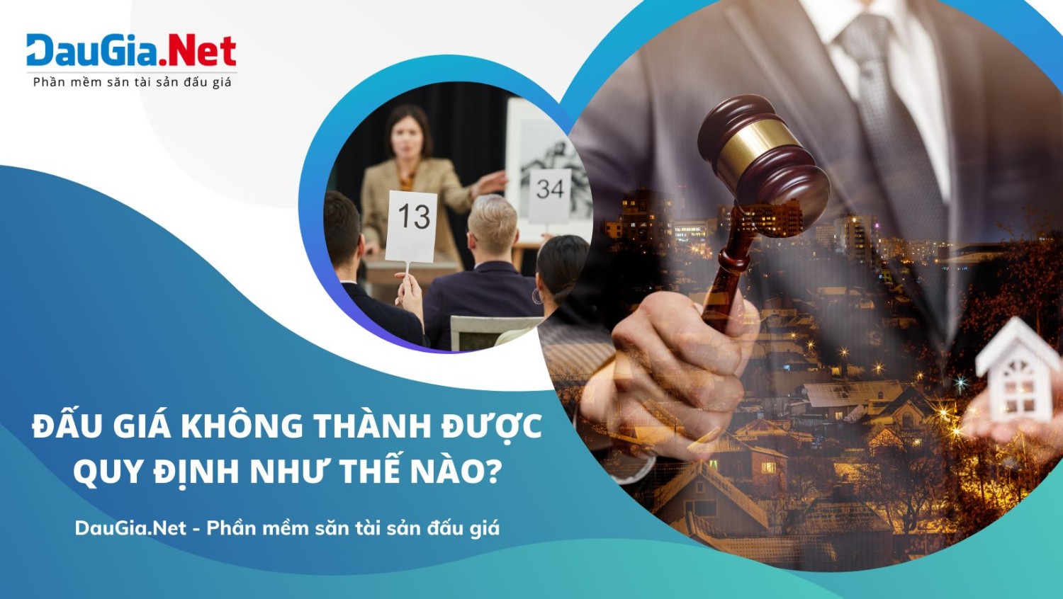 Đấu giá không thành được quy định như thế nào?