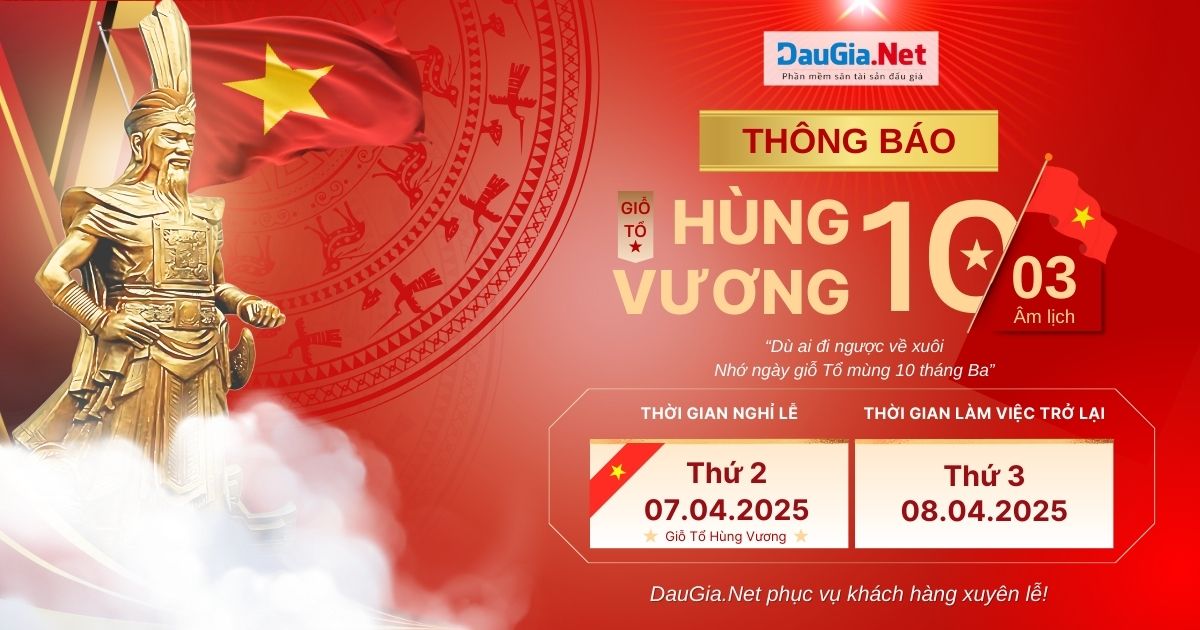DauGia.Net thông báo lịch làm việc lễ Giỗ tổ Hùng Vương 2025