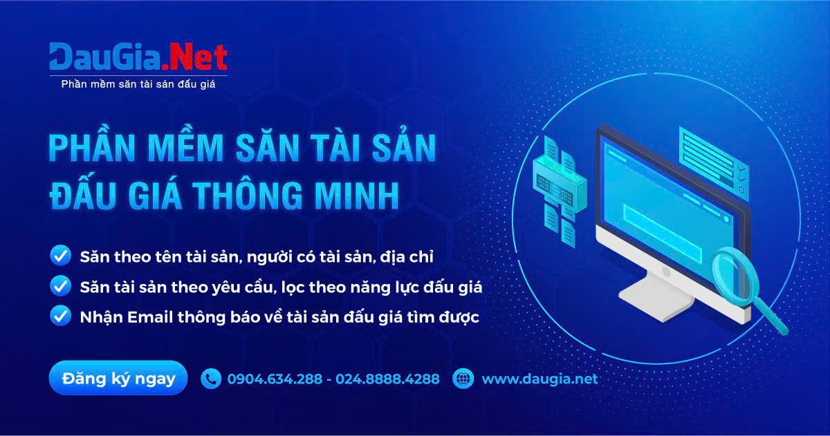 DauGia Net Phần mềm săn tài sản đấu giá thông minh