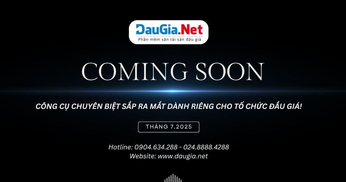 Một công cụ chuyên biệt sắp ra mắt dành riêng cho tổ chức đấu giá! (2)