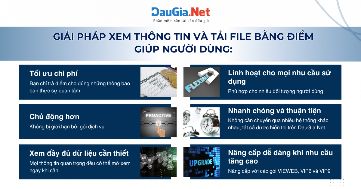 Cơ chế mới giúp người dùng chủ động hơn khi xem thông tin đấu giá